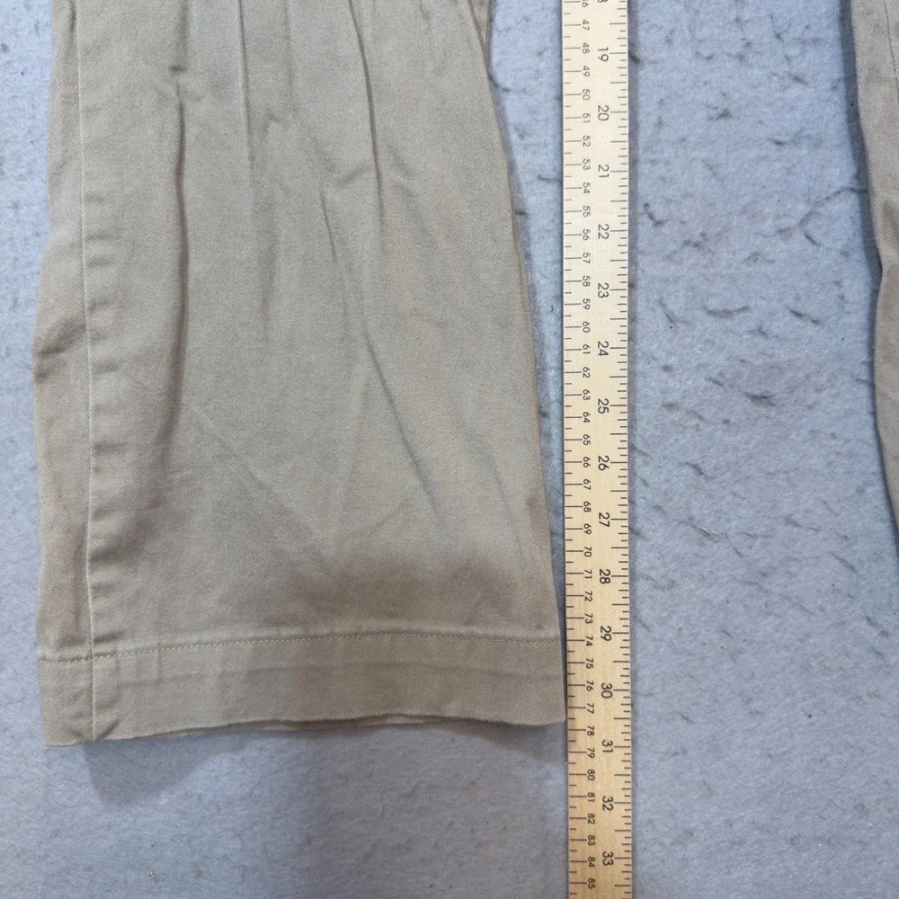 Lee Womens Comfort Waistband Khaki Tan Stretch Straight Leg Pants Size 14 Medium - Picture 7 of 11